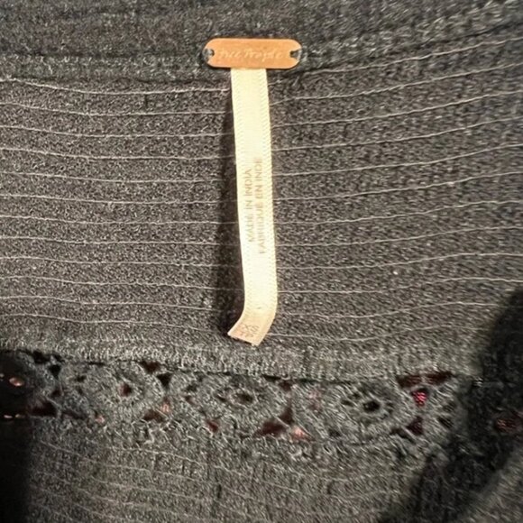 Free People Serafina Embroidered top in black - Picture 5 of 5